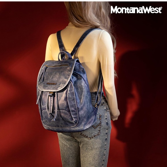 Montana West Backpack for Men Women Drawstring Casual Daypack for Men Travel - Picture 2 of 7